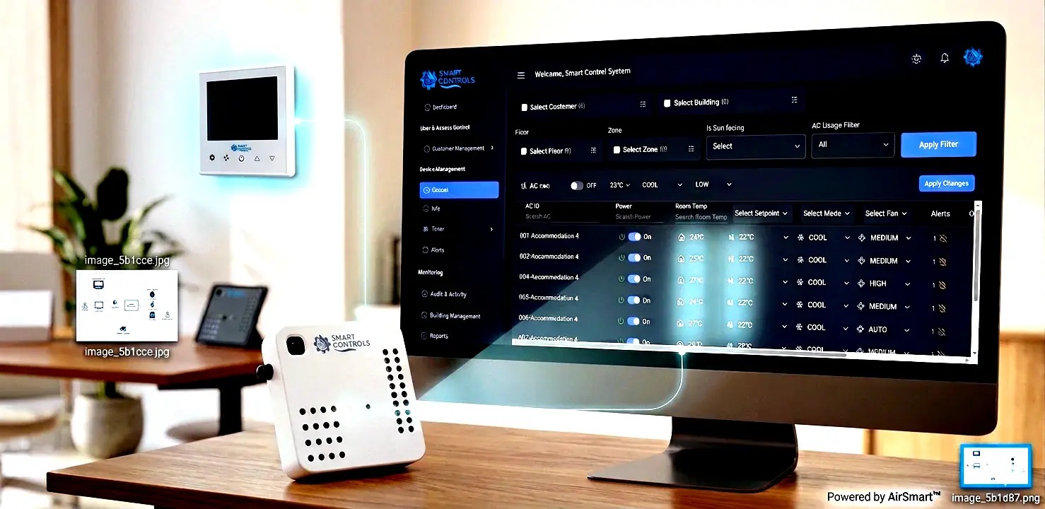 AirSmart and ThermoSmart devices with the Smart Controls web dashboard